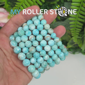 Bracelet en Aragonite bleue du Pakistan 🇵🇰