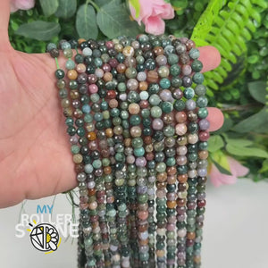 Perle Facettée Agate indienne 