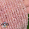 Perles Heishi facettée Quartz rose 5A