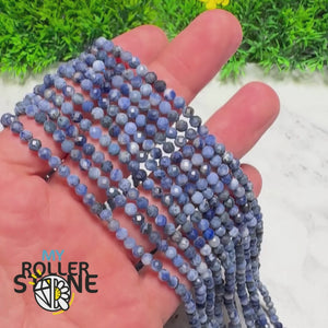 Perle Sodalite Facettée 1A