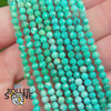 Perles Facettée Turquoise d'Arizona 5A