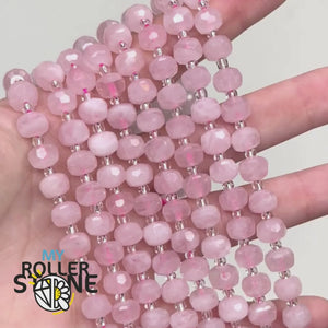 Perles Quartz Rose Facettées