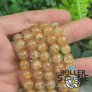Bracelet Quartz Rutile Doré 5A