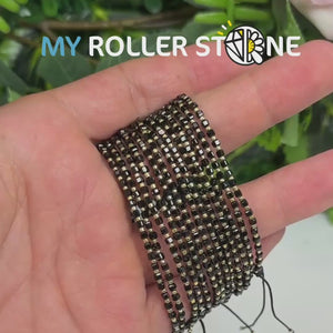 Bracelet Ajustable Spinelle Noir
