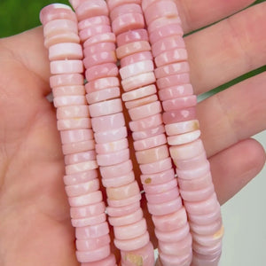 Perles Heishi Opale rose Péruvienne 5A