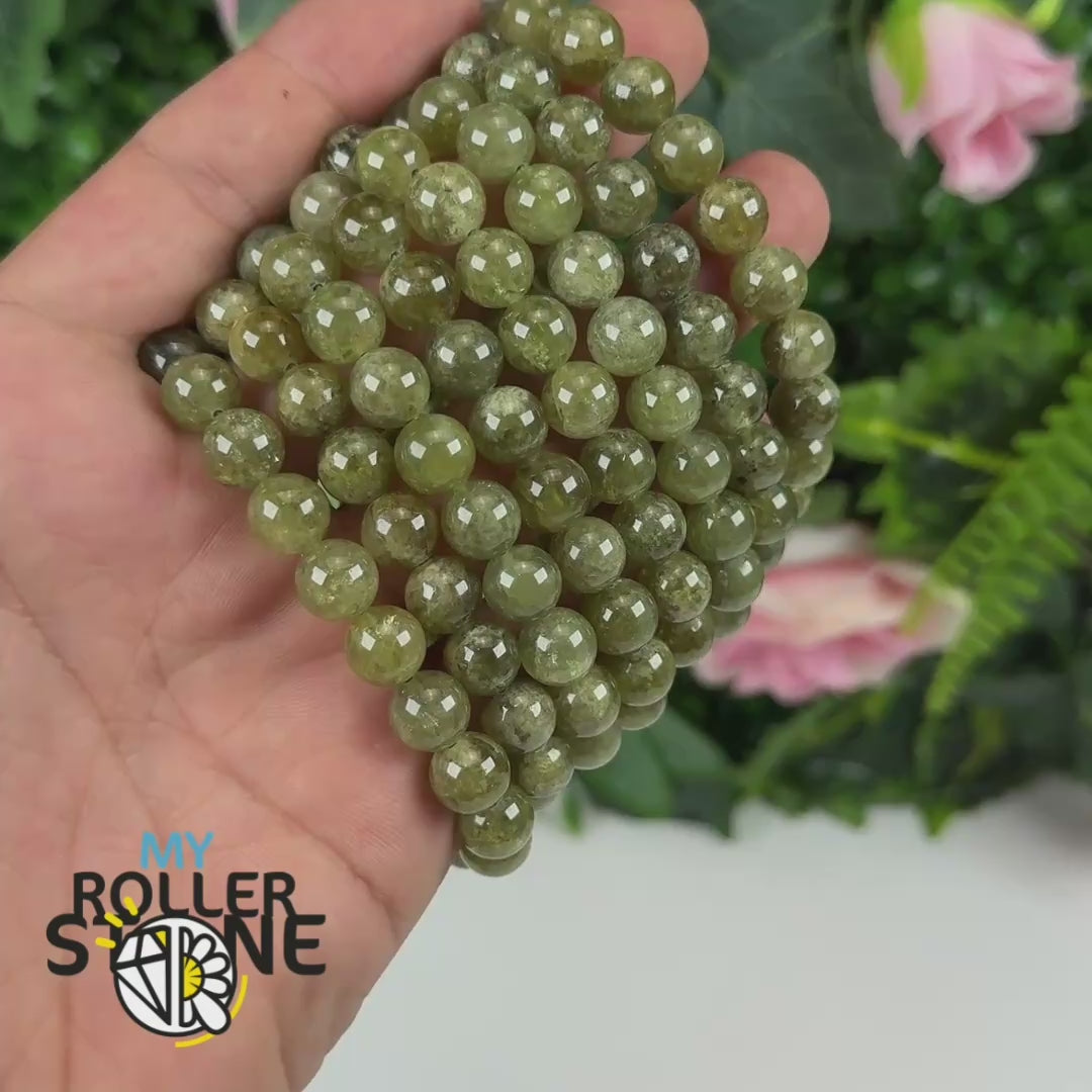Bracelet Grenat vert
