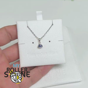 Pendentif Tanzanite Trillon Argent 925