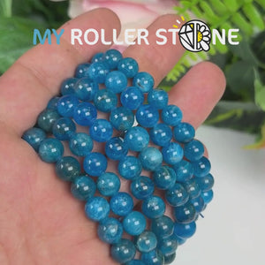 Bracelet Apatite bleue 5A