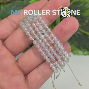 Bracelet Ajustable Aigue-Marine et Miyuki