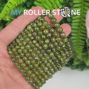 Bracelet perle ronde Péridot 3A