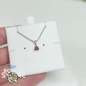 Pendentif Solitaire Grenat Trillon