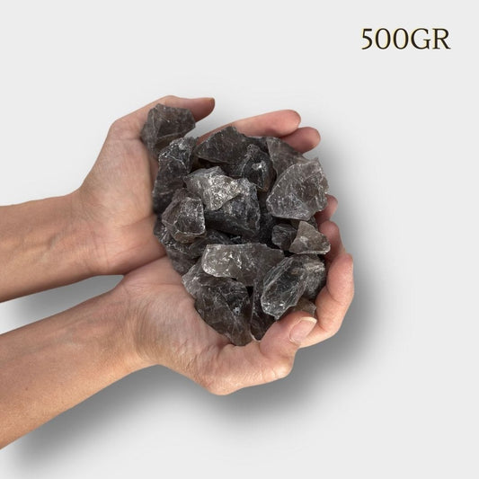 Quartz fumé brute - 500 gr - Pierres et fossiles