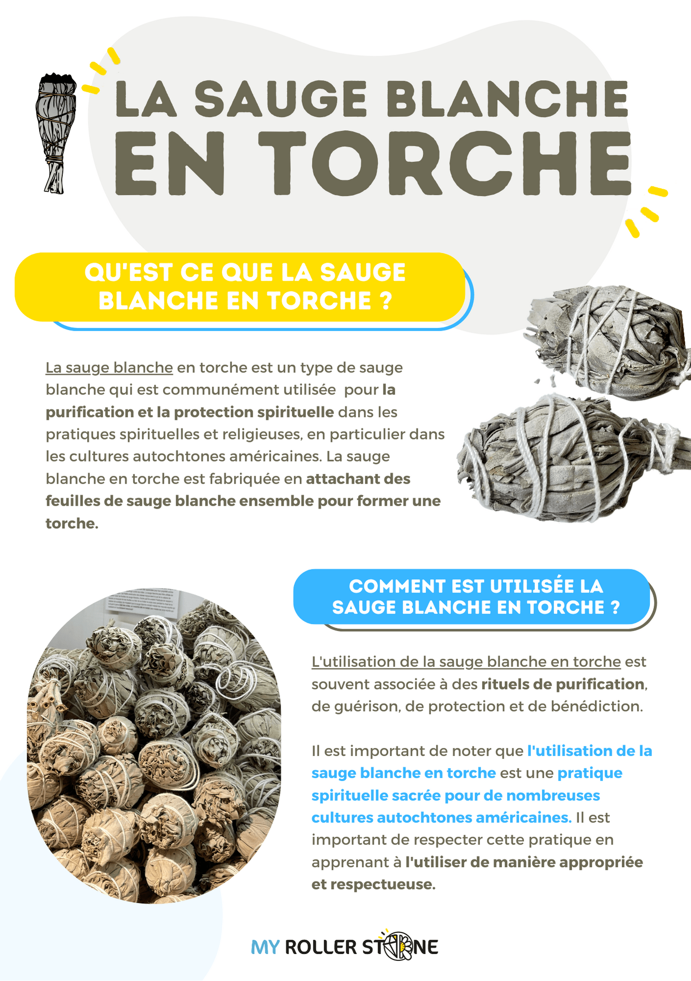 Sauge blanche en Torche