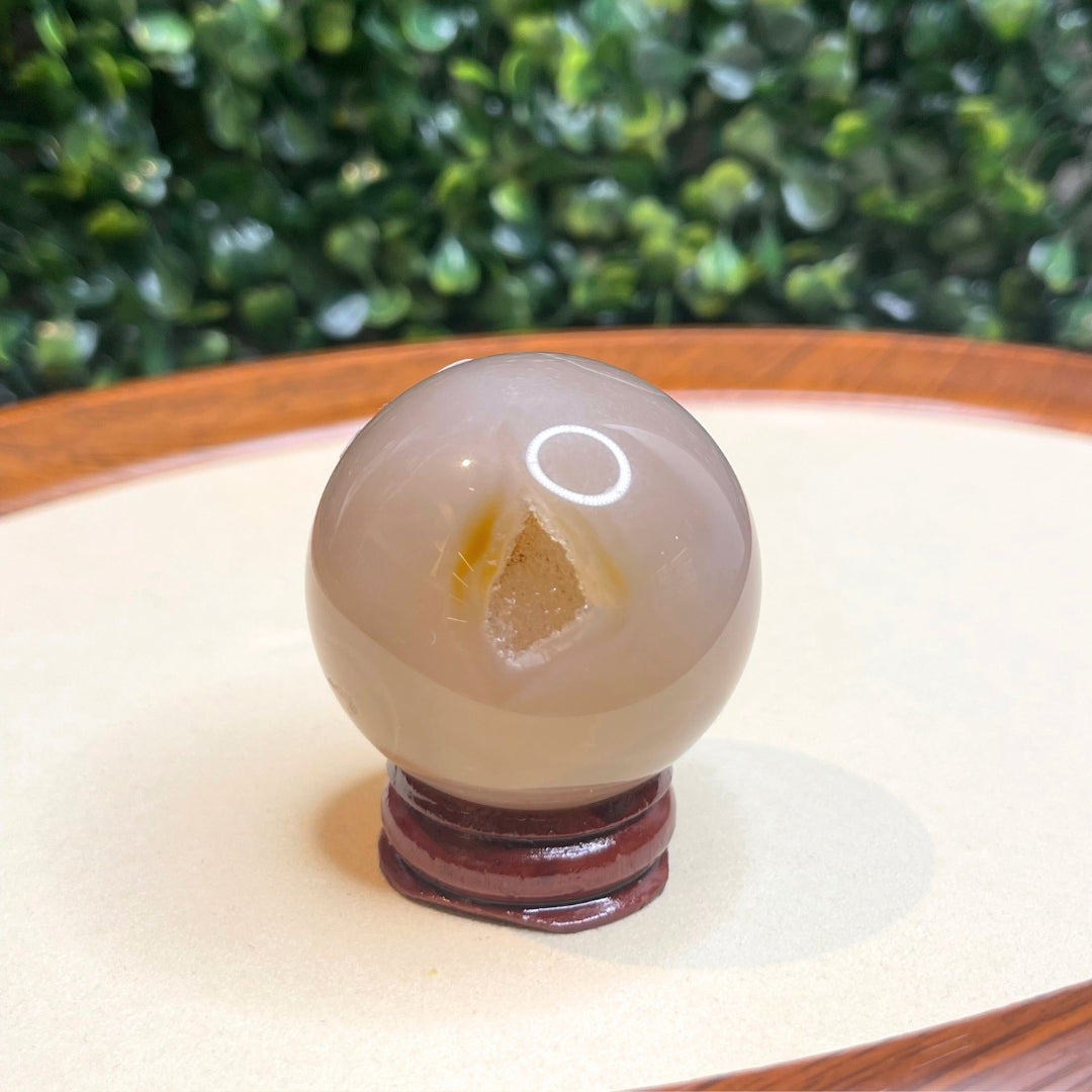 Sphère Agate Fleur #10