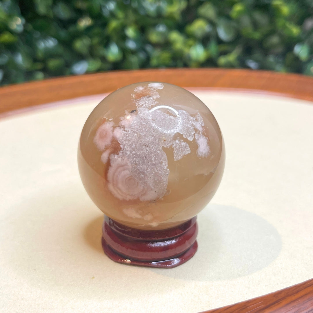 Sphère Agate Fleur #11