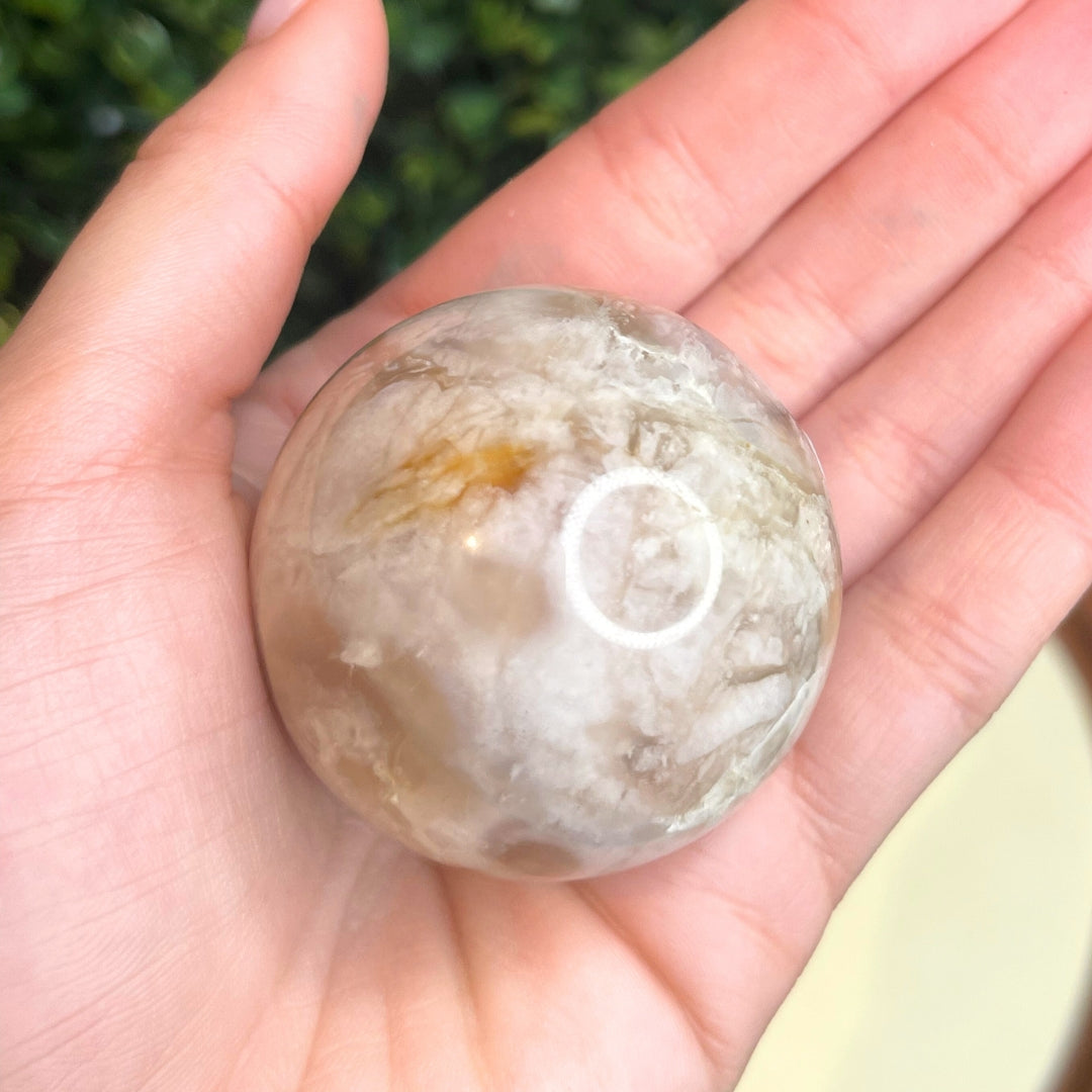 Sphère Agate Fleur #12