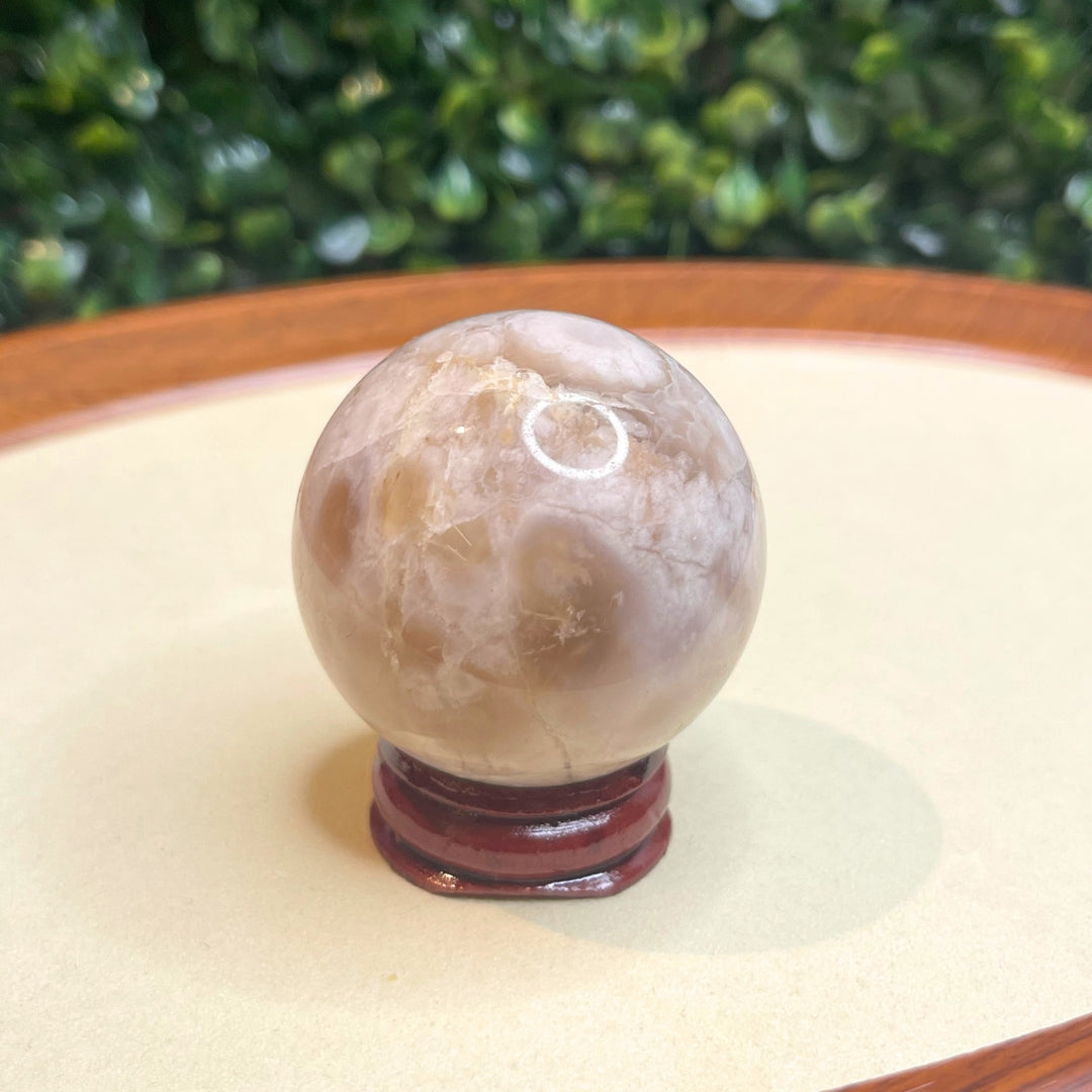 Sphère Agate Fleur #12