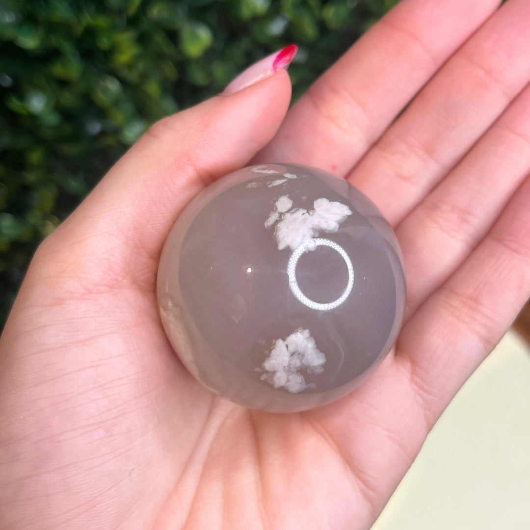 Sphère Agate Fleur #13