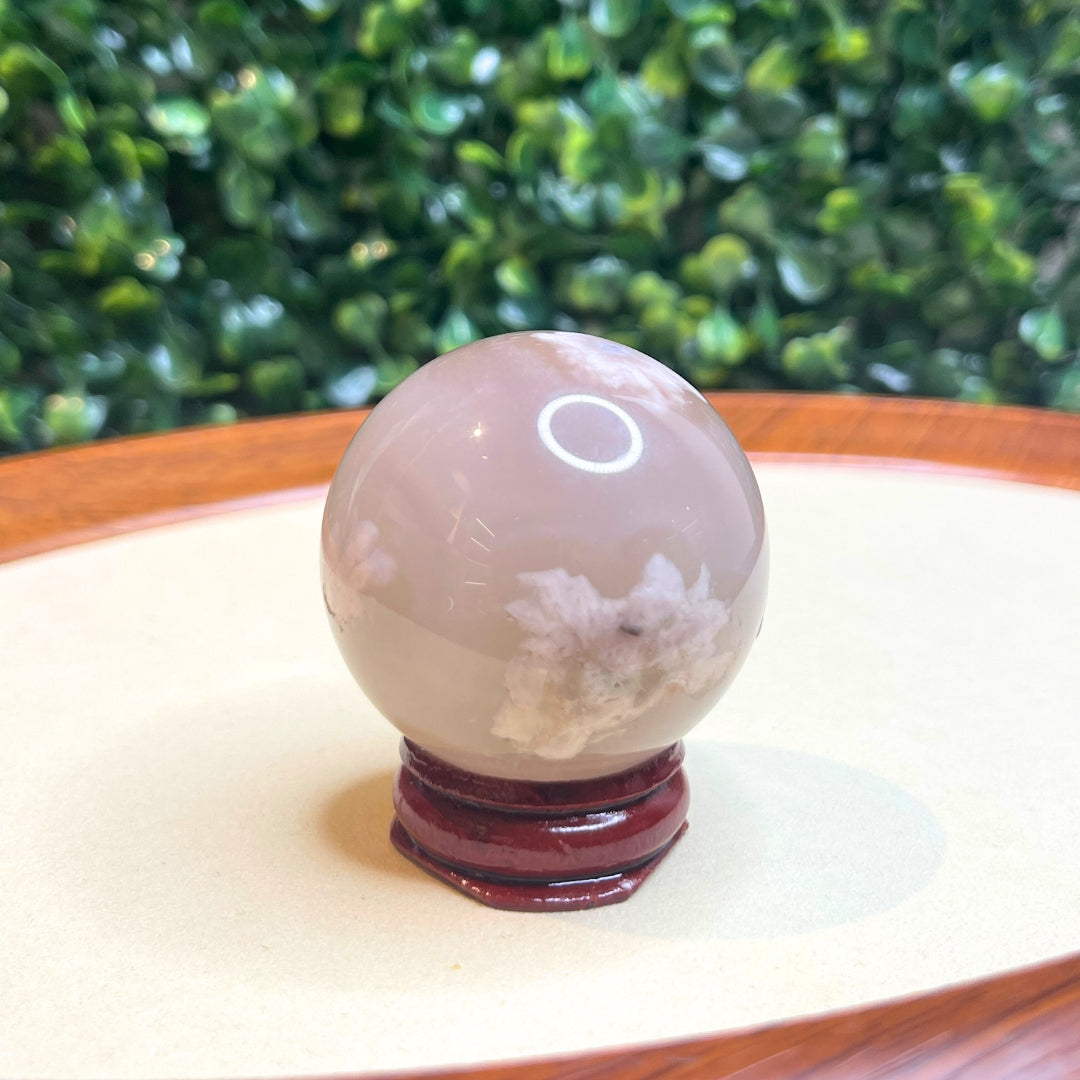 Sphère Agate Fleur #13