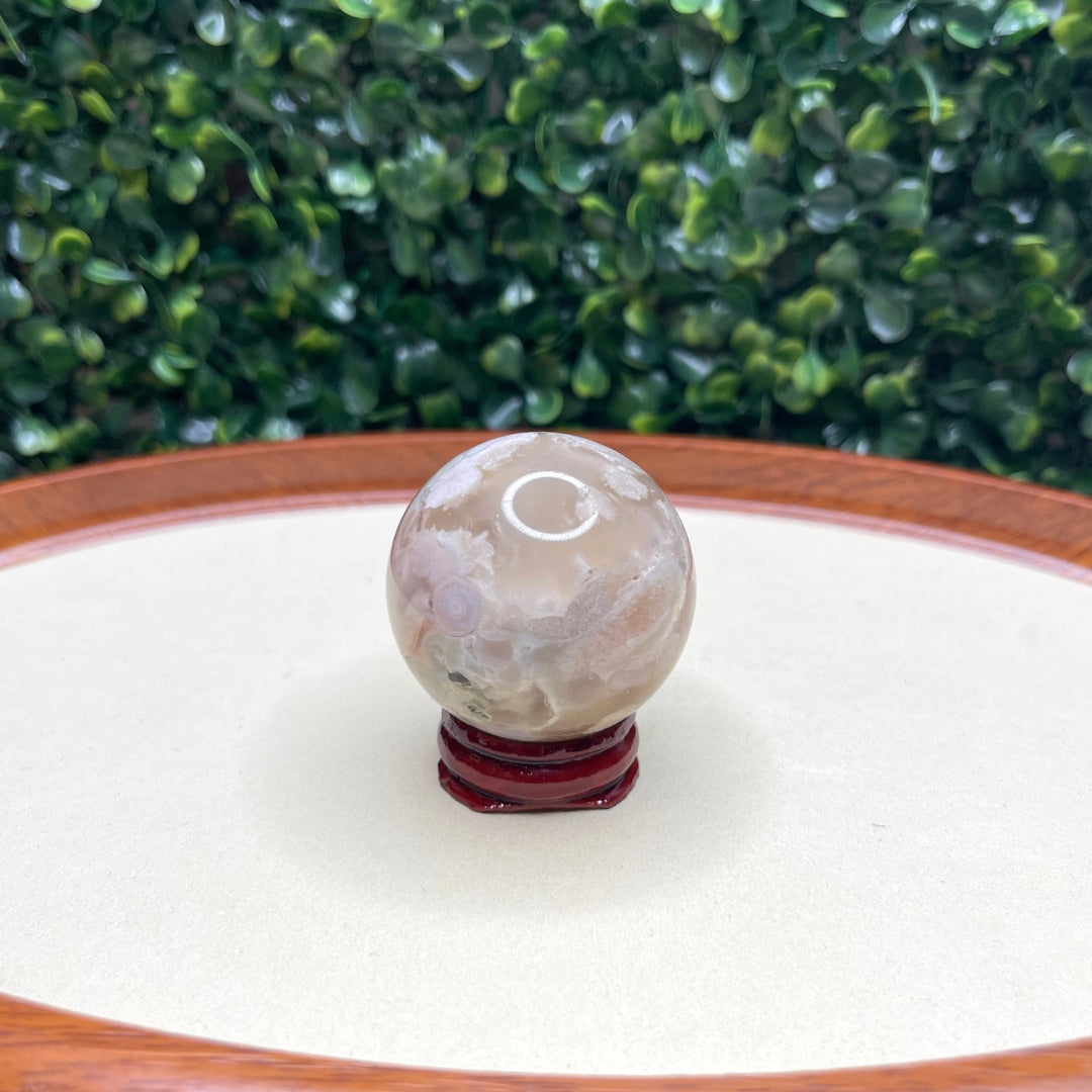 Sphère Agate Fleur #21