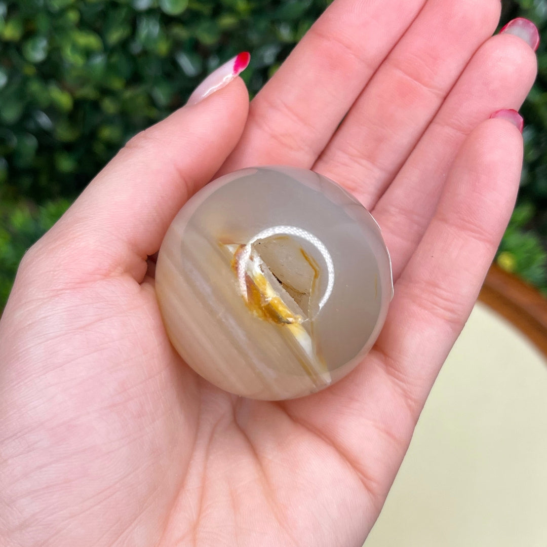 Sphère Agate Fleur cerisier#22