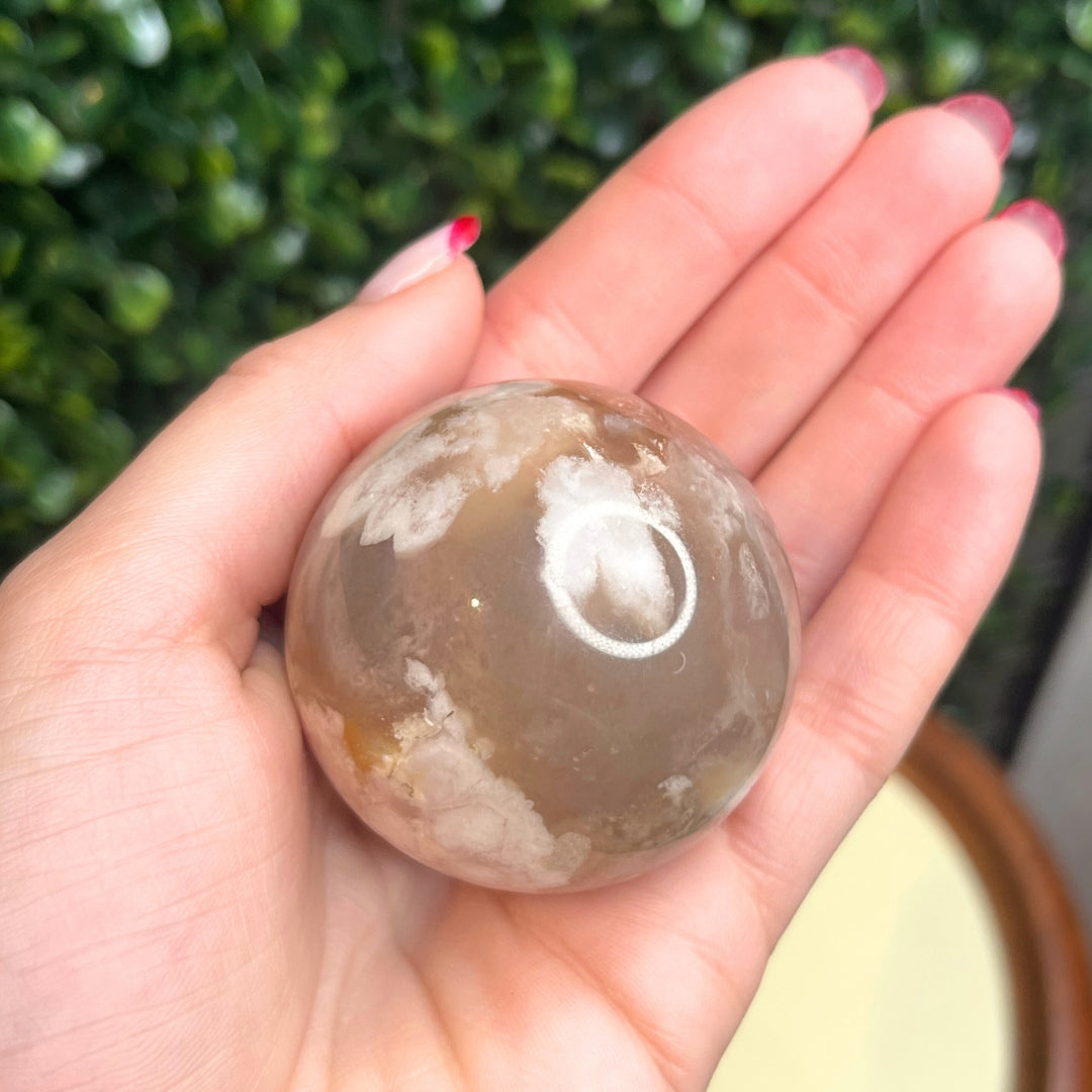 Sphère Agate Fleur #3