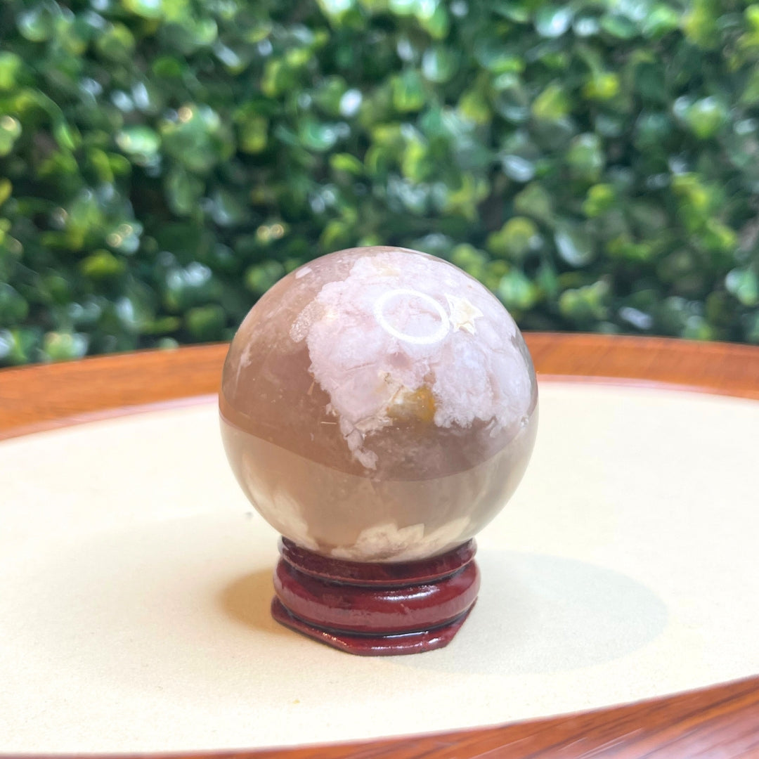 Sphère Agate Fleur #3