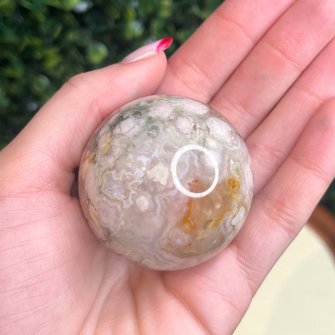 Sphère Agate Fleur #4