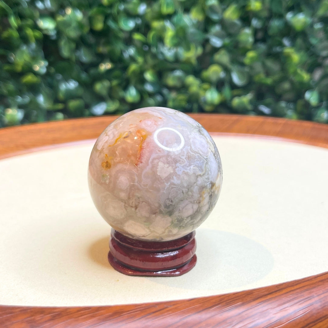 Sphère Agate Fleur #4