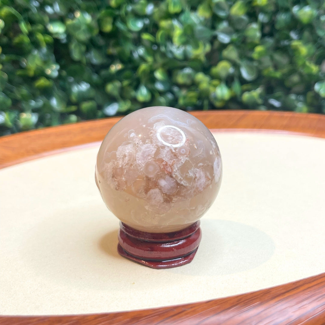 Sphère Agate Fleur #5