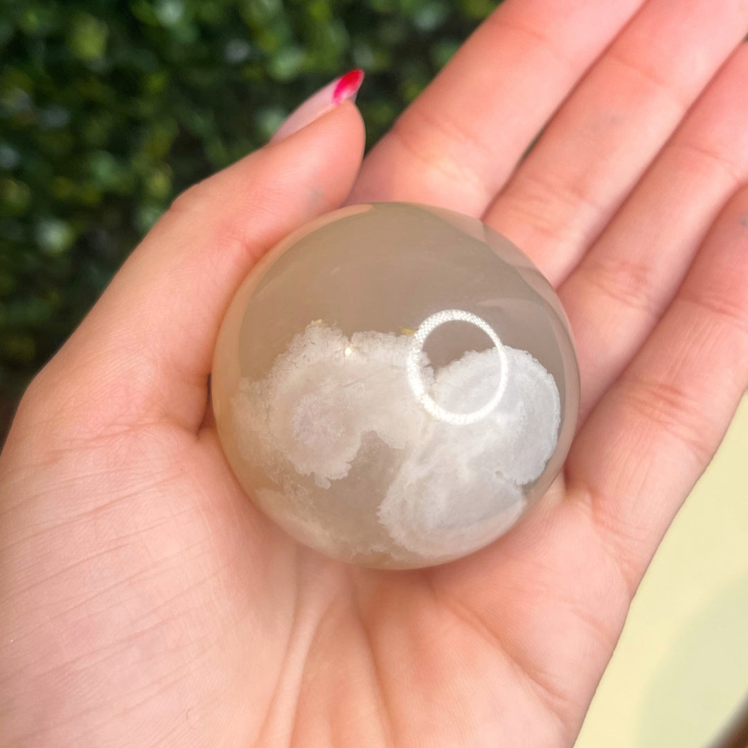 Sphère Agate Fleur #6