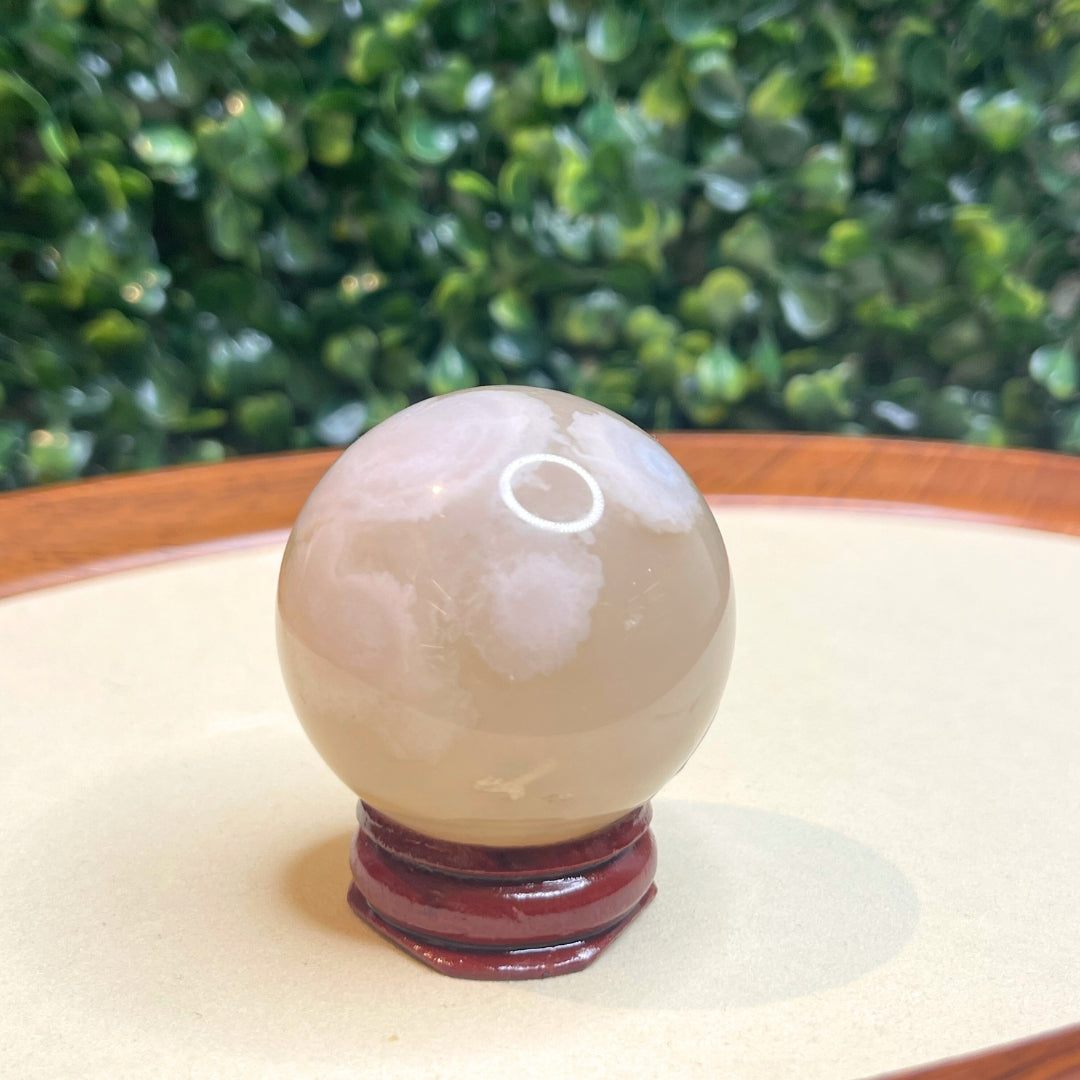 Sphère Agate Fleur #6