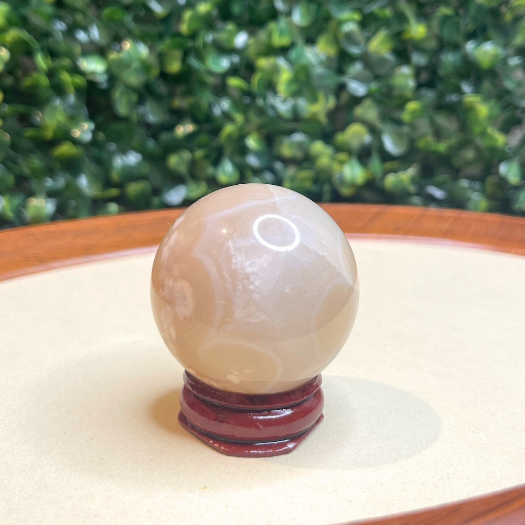 Sphère Agate Fleur #7