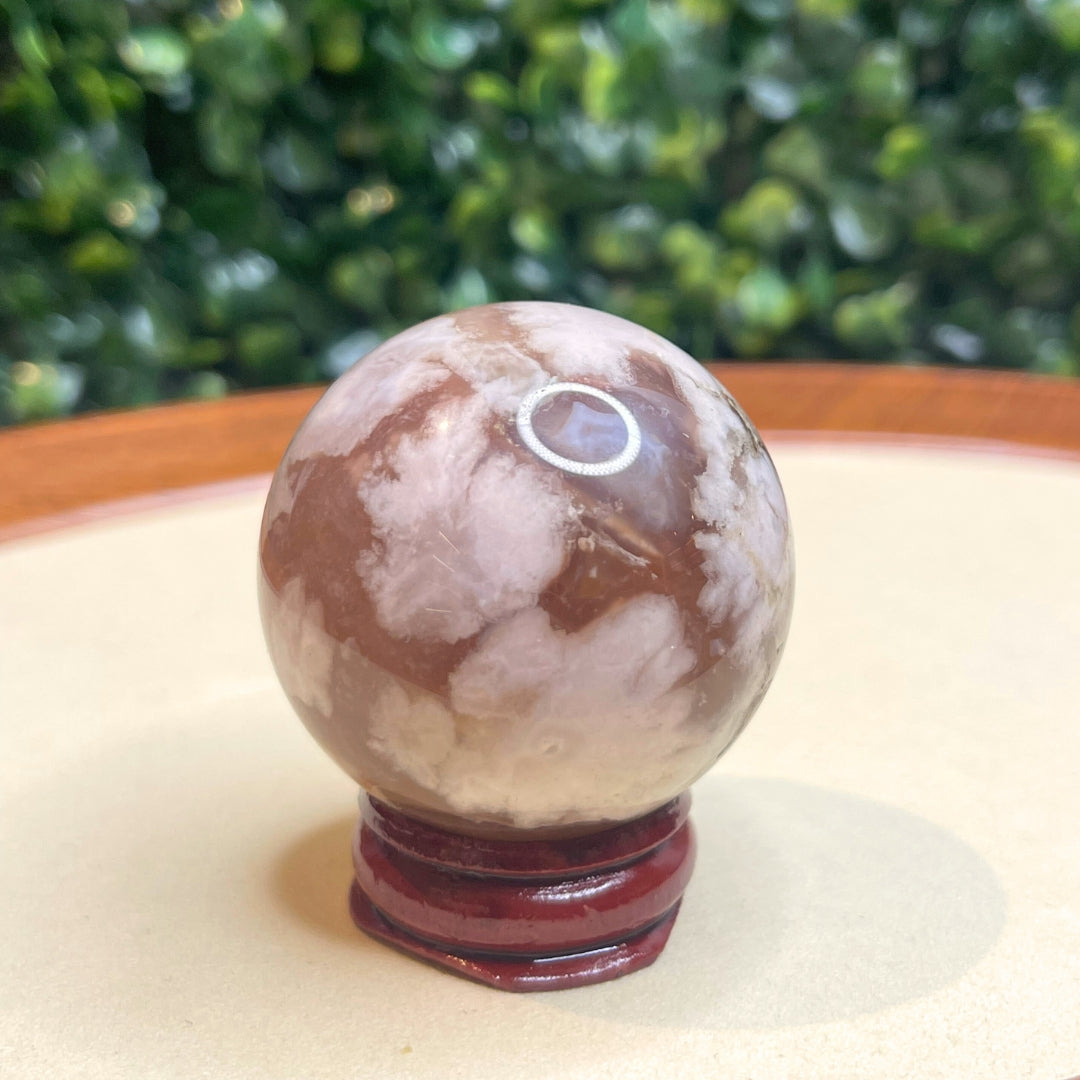 Sphère Agate Fleur #9