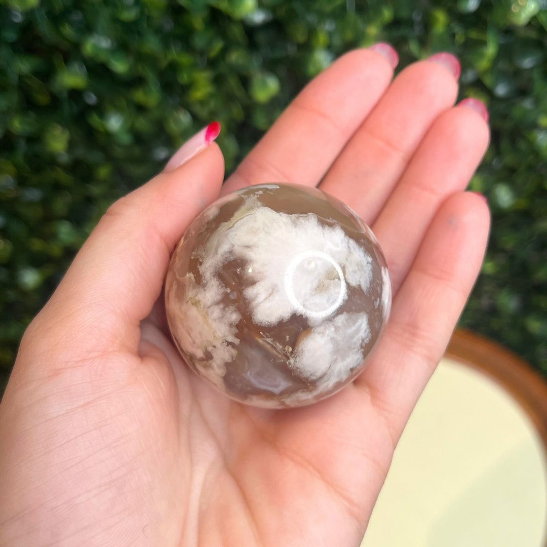 Sphère Agate Fleur #9