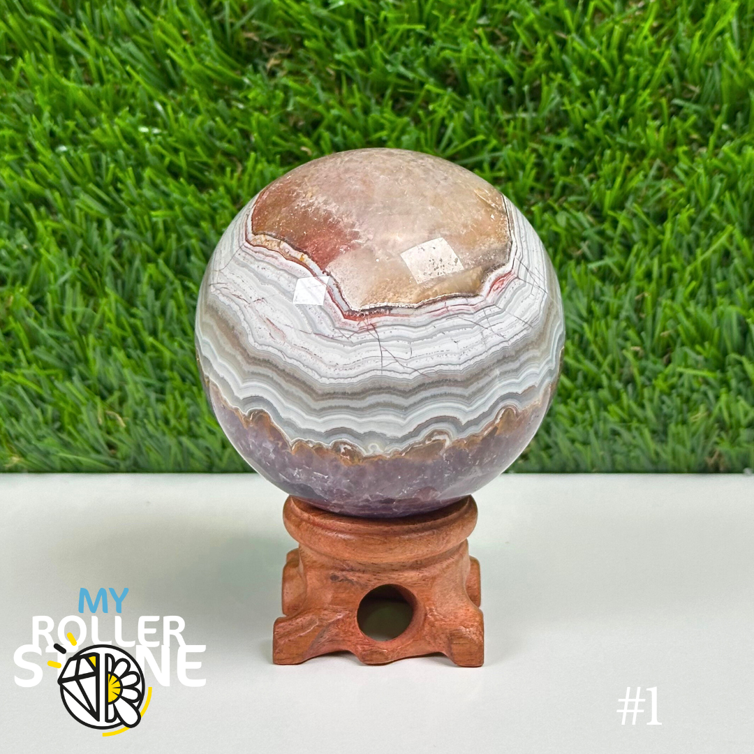 Sphère Améthyste Agatisée