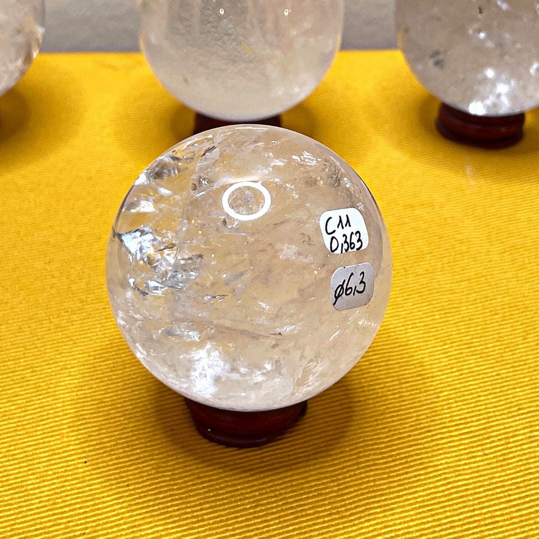 Sphère Cristal de roche #11 - Pierres et fossiles