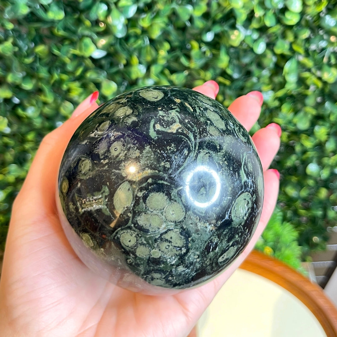 Sphère Jaspe Kambaba #9