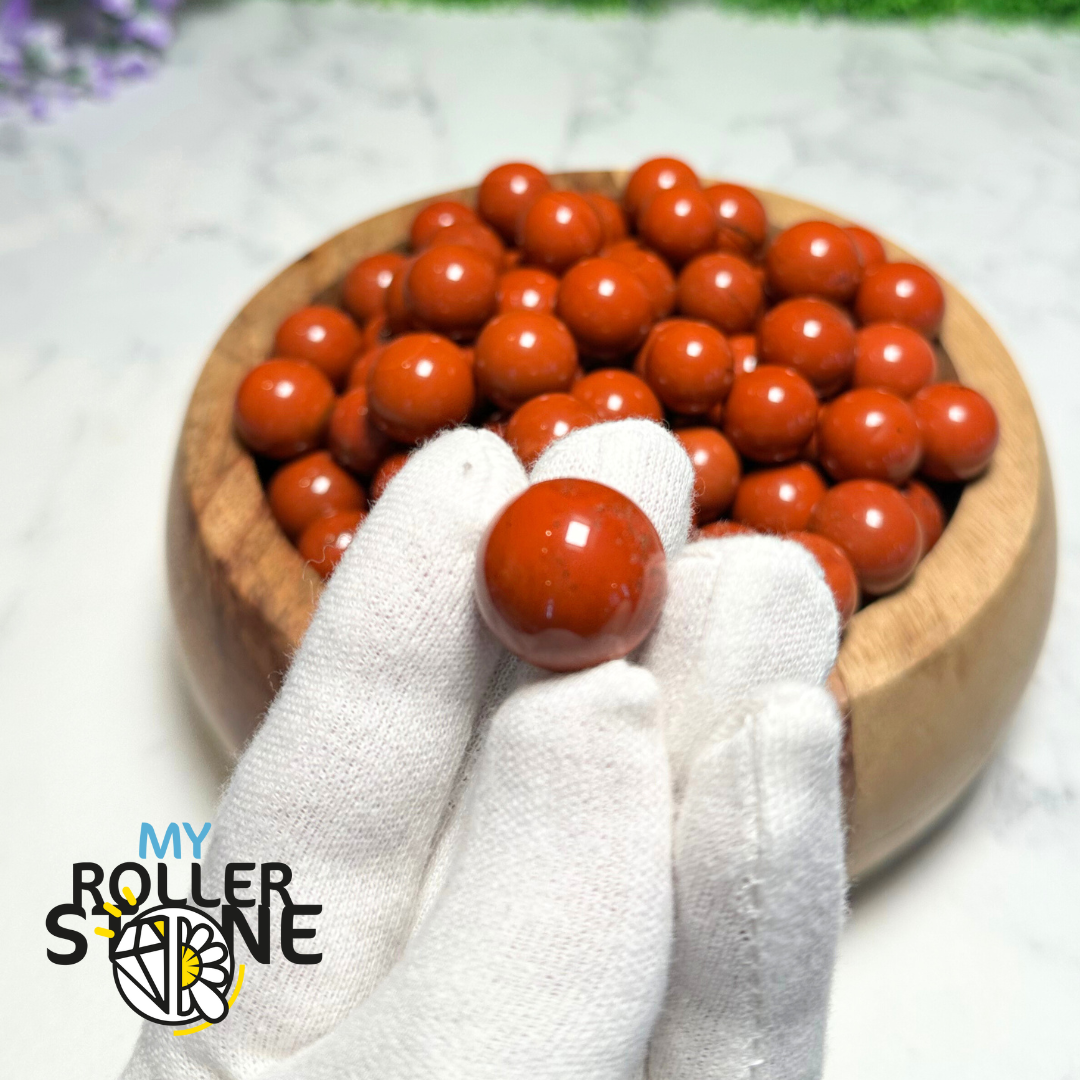 Sphère Jaspe rouge - Pierres et fossiles