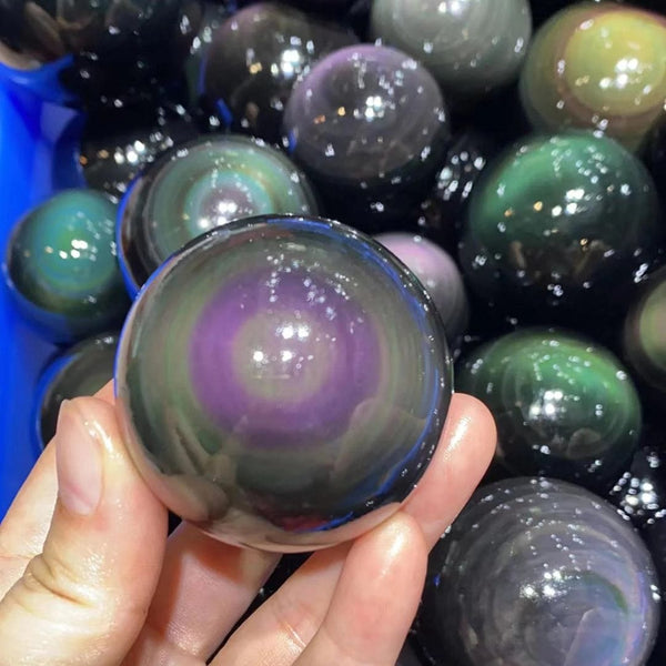 Sphère Obsidienne Oeil célèste - Pierres et fossiles