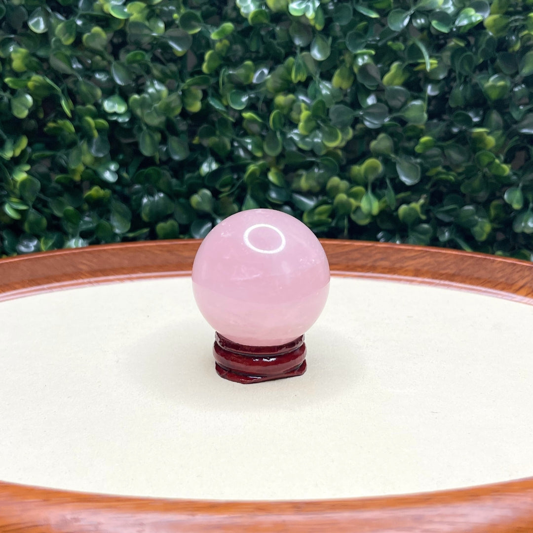 Sphère Pierre Quartz Rose - N°14 - Pierres et fossiles