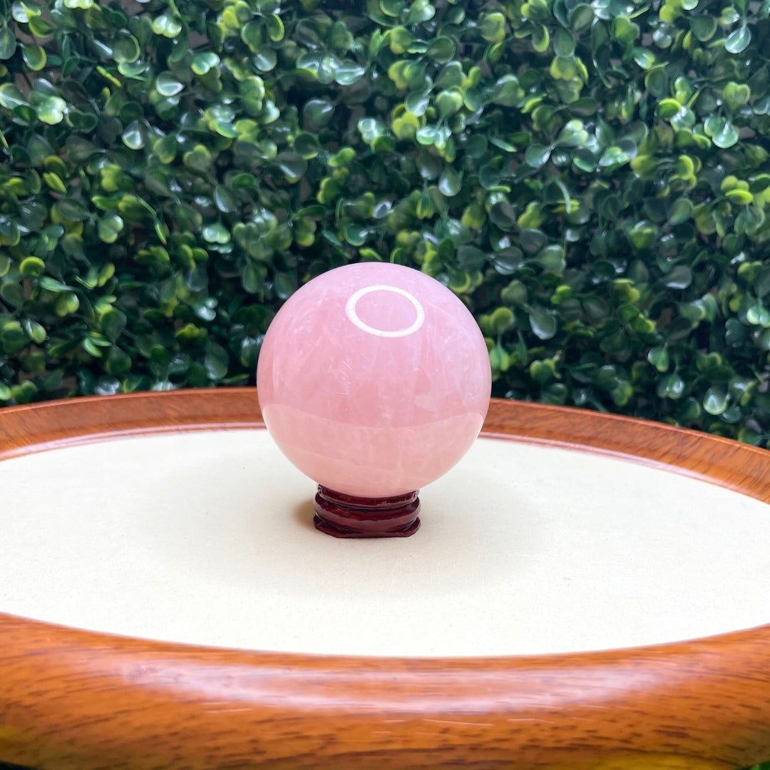 Sphère Pierre Quartz Rose N°9