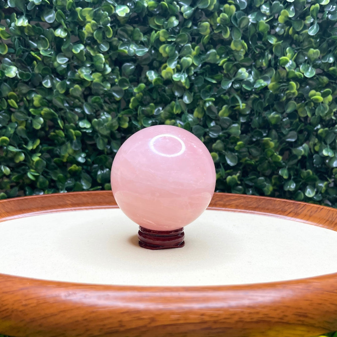 Sphère Pierre Quartz Rose - Pierres et fossiles