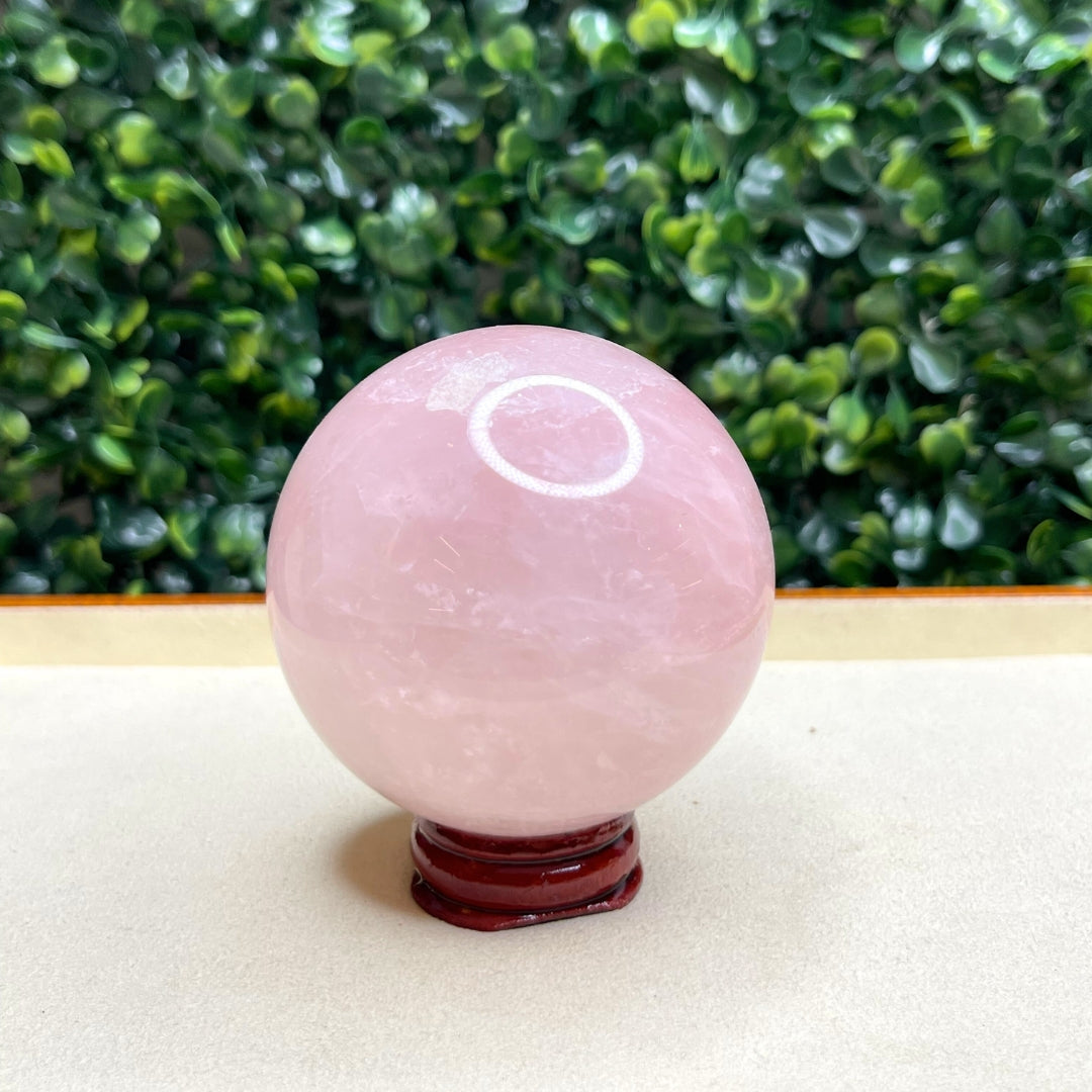 Sphère Pierre Quartz Rose N°5