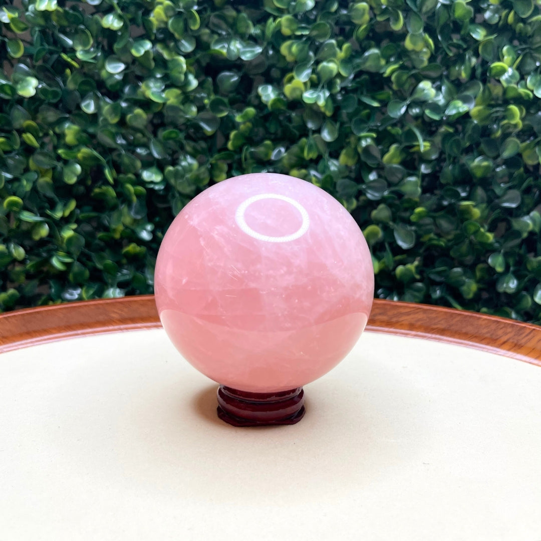 Sphère Pierre Quartz Rose N°6
