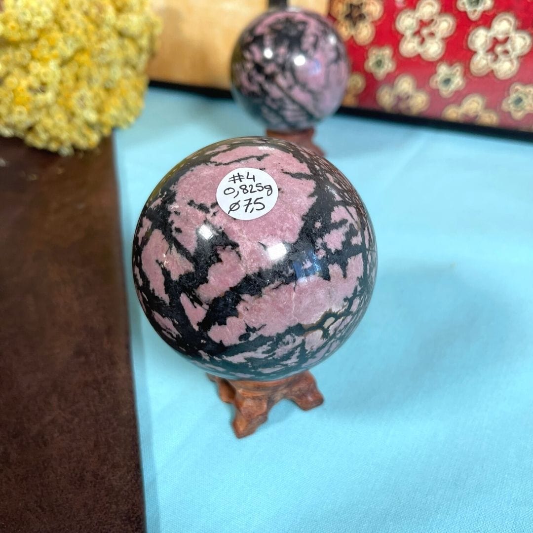 Sphère Rhodonite australienne #4 - Pierres et fossiles