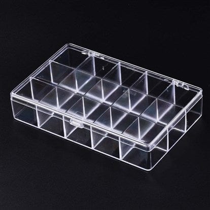 Stockage de perles 15 compartiments - Rangements pour loisirs créatifs
