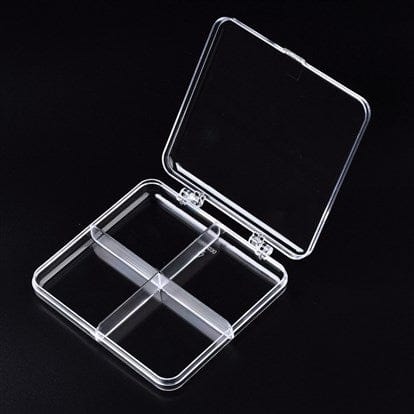 Stockage de perles 4 compartiments - Rangements pour loisirs créatifs