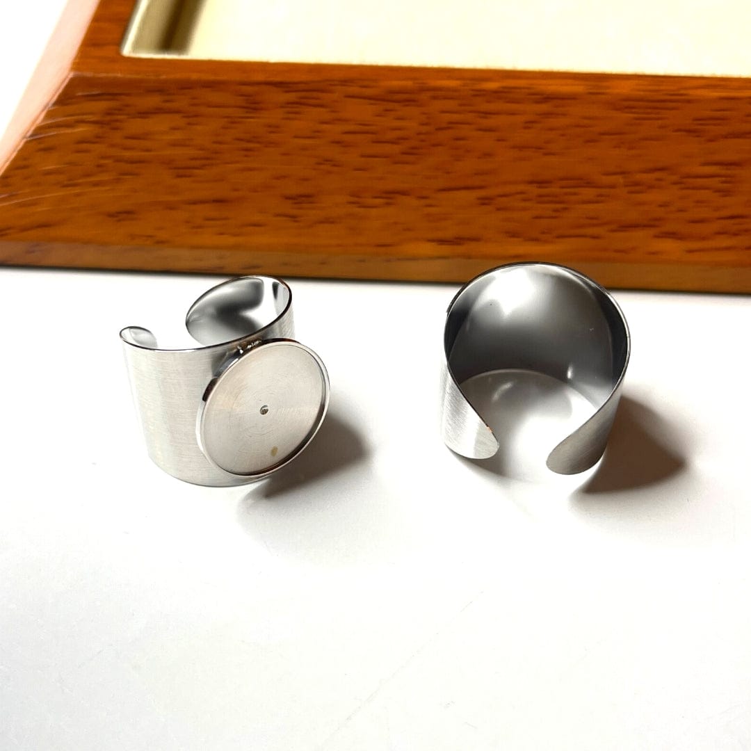Support Bague Cabochon Argent
