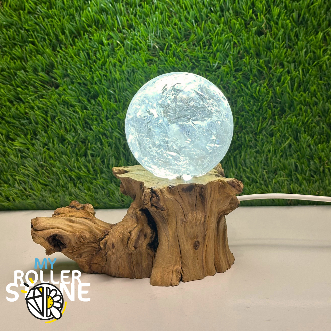 Support Bois et Led pour Sphère